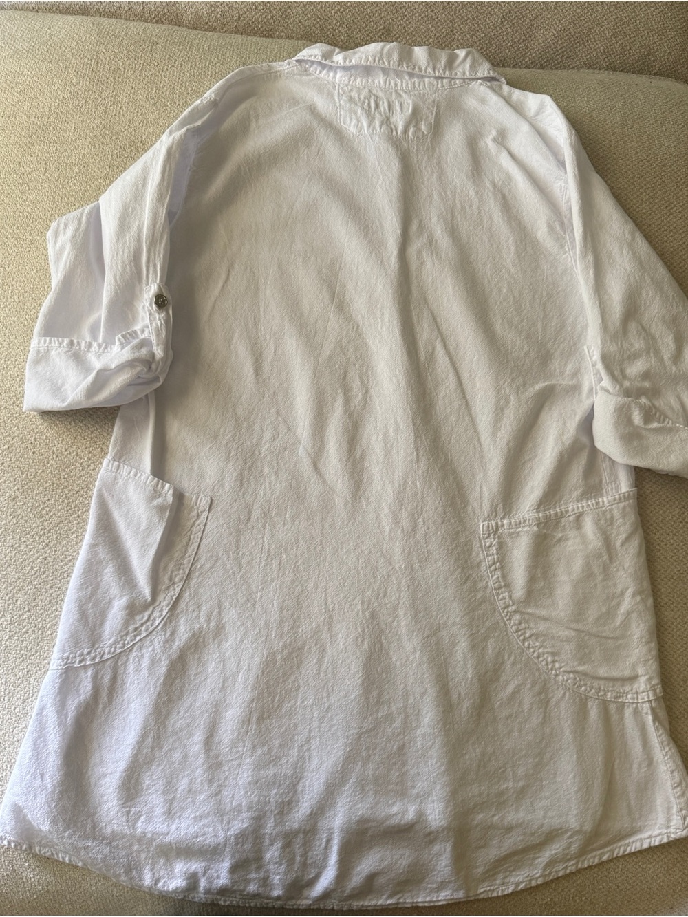 Cotton Collection White Shirt Dress - Picture 6 of 7